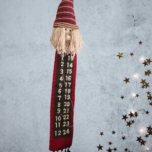 Santa Advent Calendar‎ countdown Fabric with Pockets